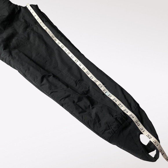 BLACK bear ski pants stirrups mesh nylon insulated rib high waist elastic black - Picture 11 of 11